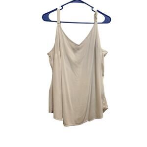 Torrid Pullover White Classic Sexy Adjustable V-Neck Cami Tank Top Size 2X